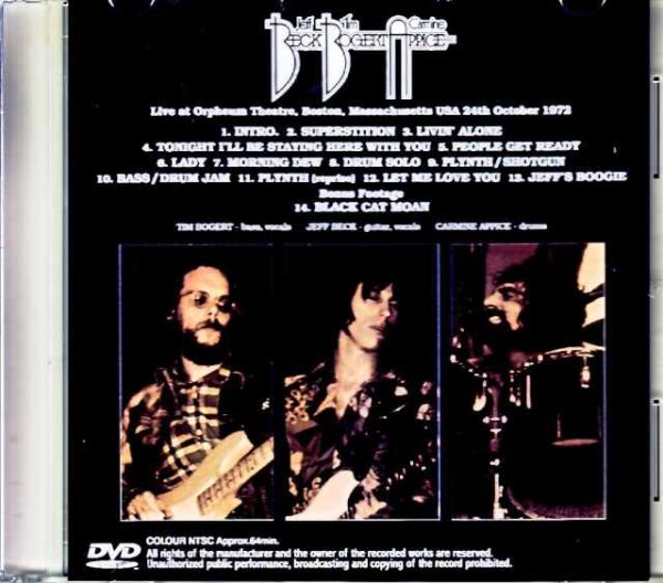 Beck, Bogert Appice / MA, USA 1972 8mm Edition Jewel Version - Image 2