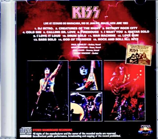 Kiss/Brazil 1983 Pre-FM Master Edition - Image 2