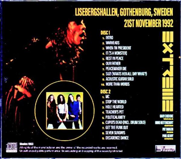 Extreme/Sweden 1992 Complete - Image 2