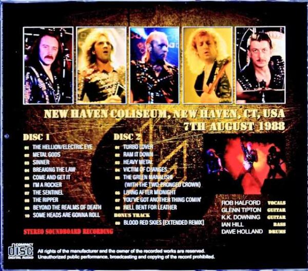 Judas Priest Judas Priest/CT,USA 08.07.1988 Complete Upgrade & more - Image 2