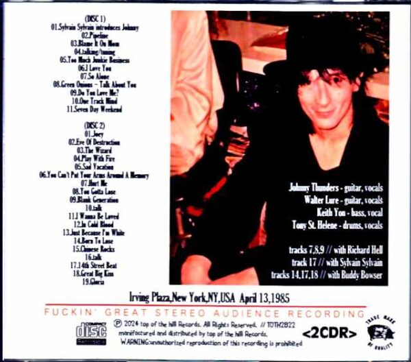Johnny Thunders and Friends Johnny Thunders/NY,USA 1985 Complete - Image 2