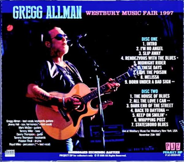 Gregg Allman/NY,USA 1997 Complete - Image 2