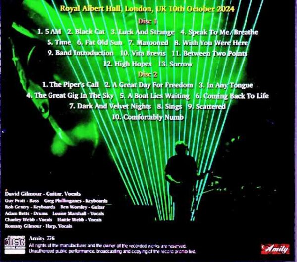 David Gilmour/London,UK 10.10.2024 Complete - Image 2