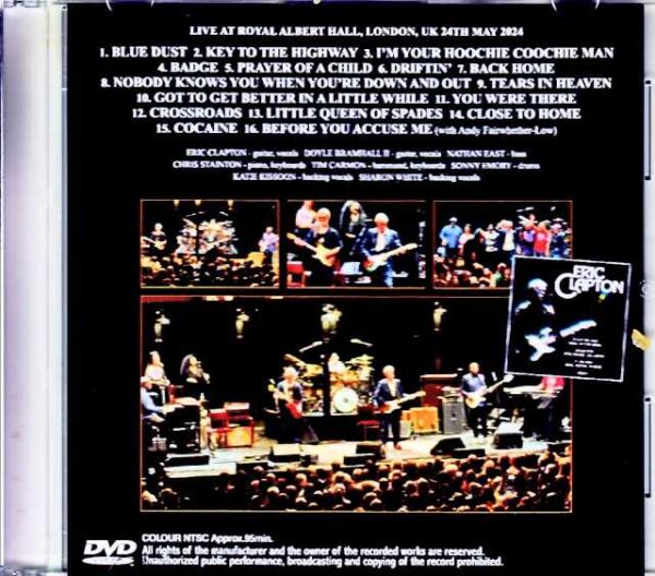 Eric Clapton/London,UK 5.24.2024 Multi-Cam Edition Jewel Version - Image 2