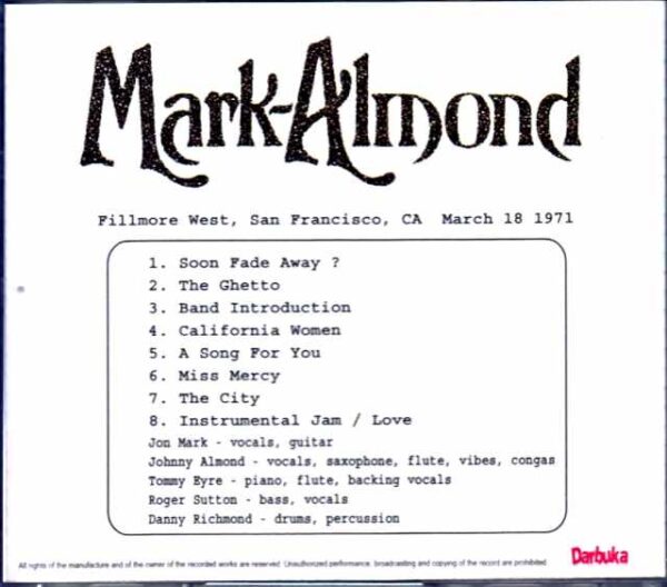 Mark-Almond/CA,USA 1971 - Image 2