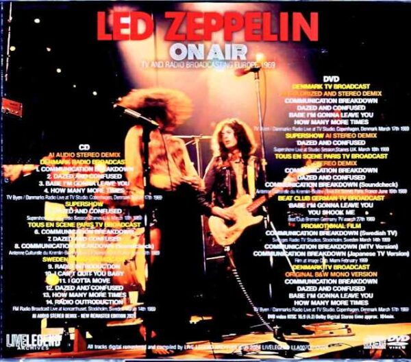 Led Zeppelin/TV and Radio Broadcasting Europe 1969 - Image 2