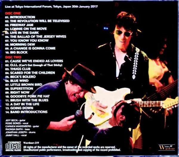 Jeff Beck / Tokyo, Japan 1.30.2017 Complete - Image 2