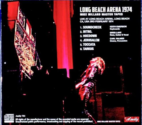 Emerson,Lake and Palmer/CA,USA 1974 Complete Mike Millard Master Tapes - Image 2