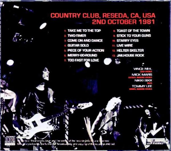 Motley Crue/CA,USA 1981 - Image 2