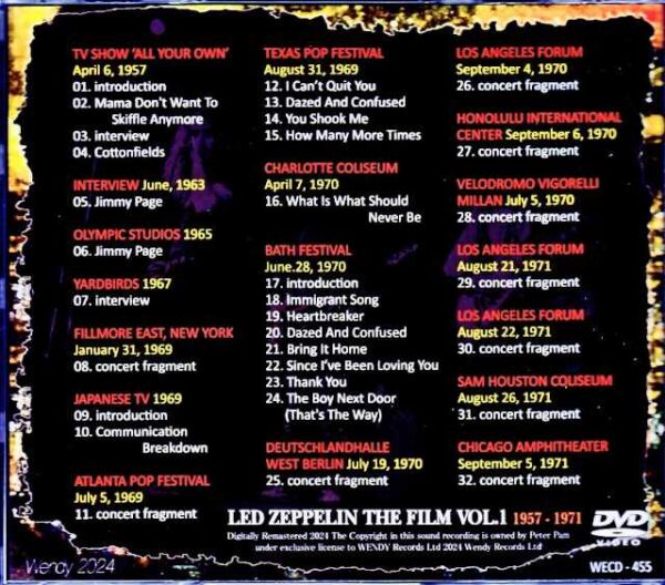 Led Zeppelin The Film 1957-1971 - Image 2