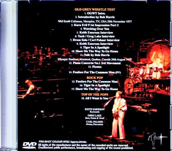 Emerson,Lake and Palmer Emerson Lake and Palmer/TN,USA 1977 Compete Jewel Version - Image 2