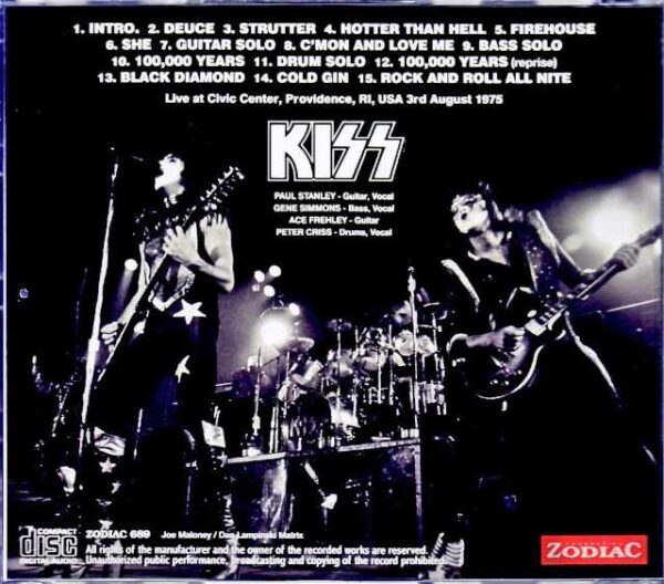 Kiss/RI,USA 1975 Complete 2Source Matrix Edition - Image 2