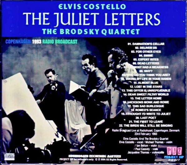 Elvis Costello Brodsky Quartet Elvis Costello/Denmark 1993 Soundboard Edition - Image 2