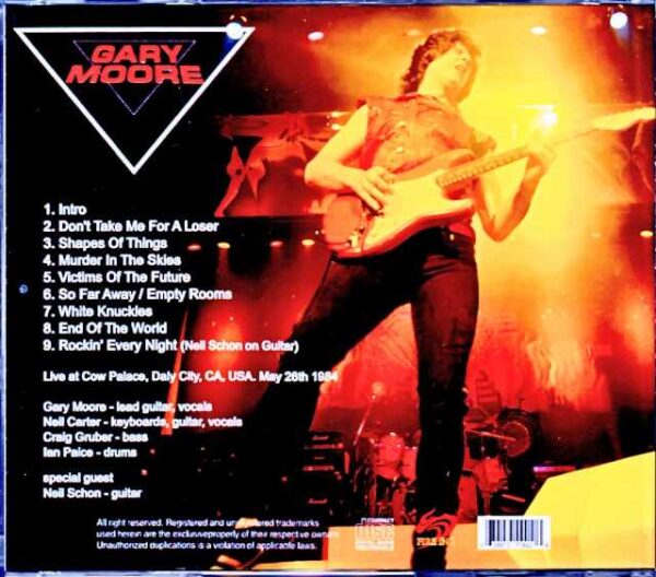 Gary Moore Neil Schon Gary Moore Neil Schon/CA,USA 1984 Complete - Image 2