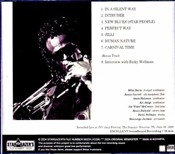Miles Davis Kenny Garrett Miles Davis/TX,USA 1989 - Image 2