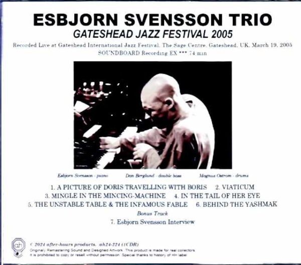 Esbjorn Svensson Trio/England,UK 2005 Complete - Image 2