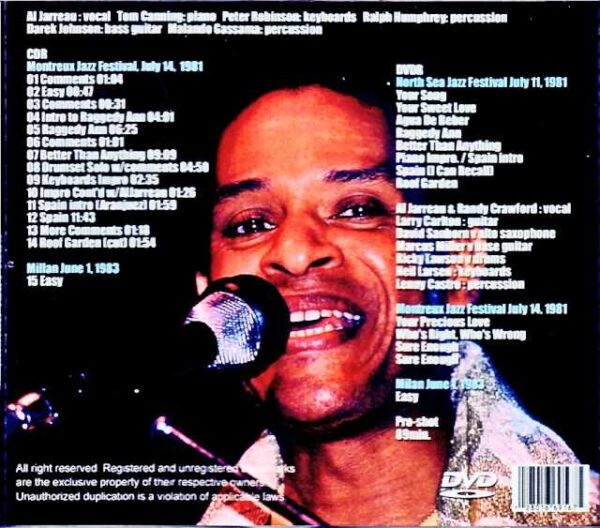 Al Jarreau Al Jarreau/Live Compilation 1981-1983 - Image 2