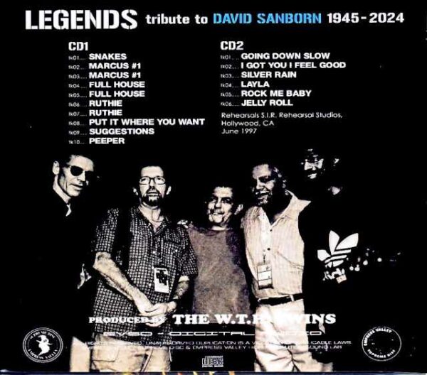 Legends David Sanborn, Eric Clapton, Joe Sample, Marcus Miller David Sanborn/Tribute to Sanborn CA, USA 1997 Rehearsals - Image 2