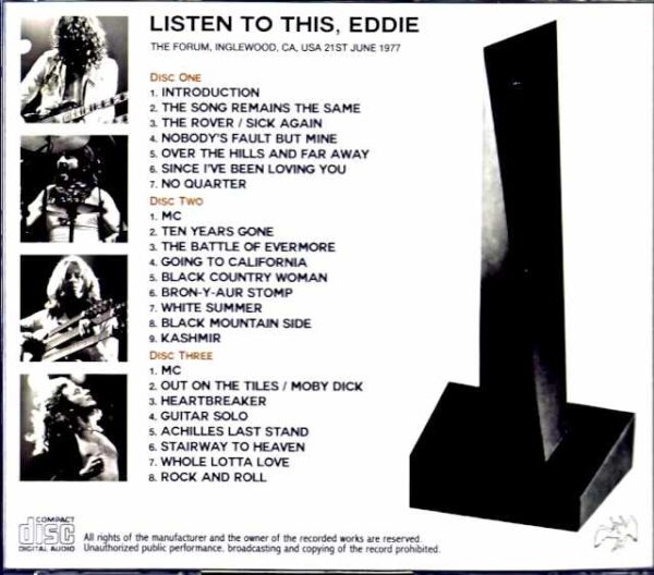 Led Zeppelin/CA,USA 1977 Ultimate Sound Edition - Image 2