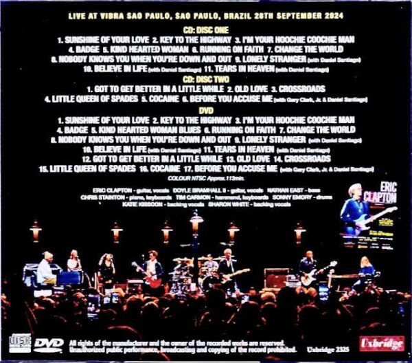 Eric Clapton/Brazil 2024 S & V Complete - Image 2