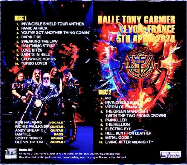 Judas Priest Judas Priest/France 4.5.2024 Complete IEM Matrix Edition - Image 2