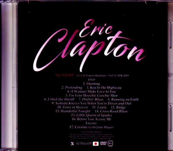 Eric Clapton/Tokyo,Japan 4.13.2019 MK4 Master Ver. - Image 3