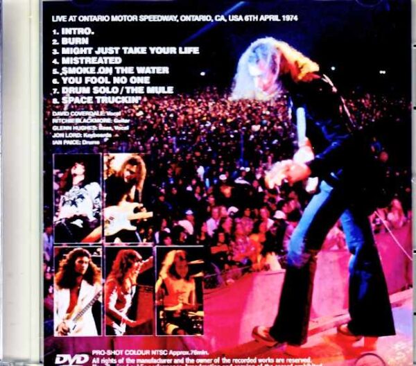 Deep Purple/CA,USA 1974 Complete Multi-Angle Edition Jewel Version - Image 2