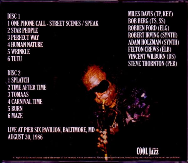 Miles Davis,Robben Ford Miles Davis/MD,USA 198 - Image 2