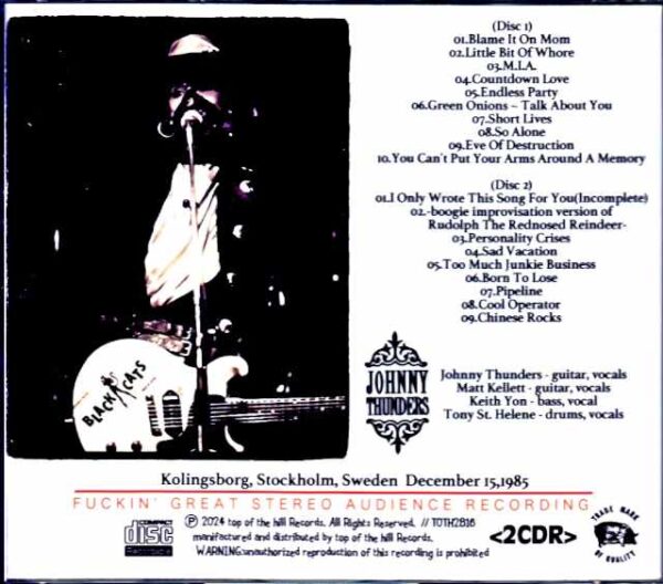 Johnny Thunders/Sweden 1985 - Image 2
