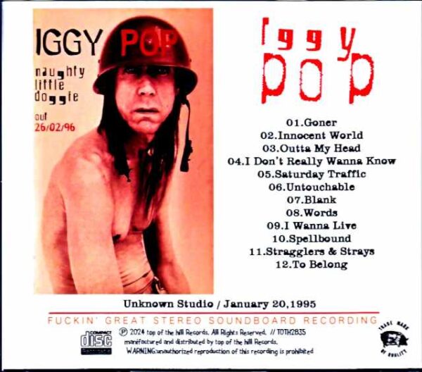 Iggy Pop/Naughty Little Doggie Unknown Studio Demos 1995 - Image 2