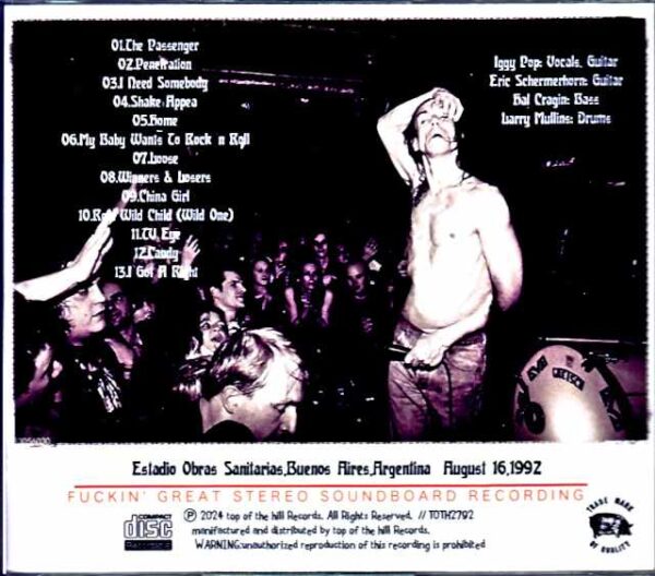 Iggy Pop/Argentina 1992 - Image 2