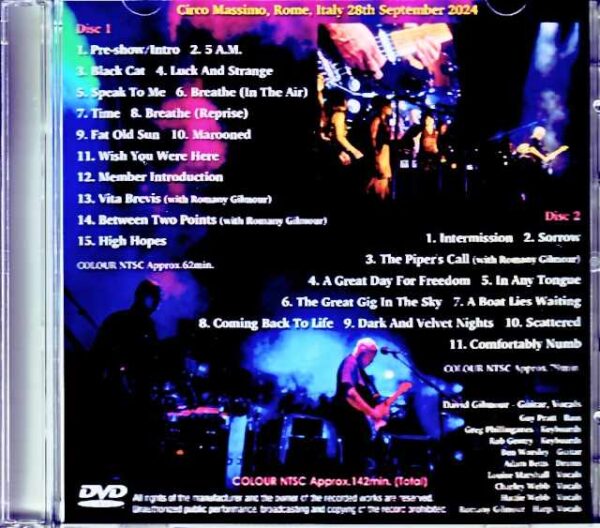 David Gilmour/Italy 9.28.2024 Complete Jewel Version - Image 2