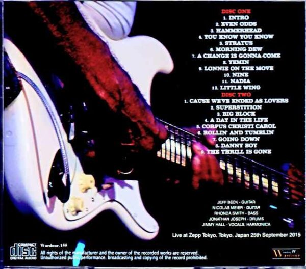 Jeff Beck / Tokyo, Japan 09.25.2015 Complete - Image 2