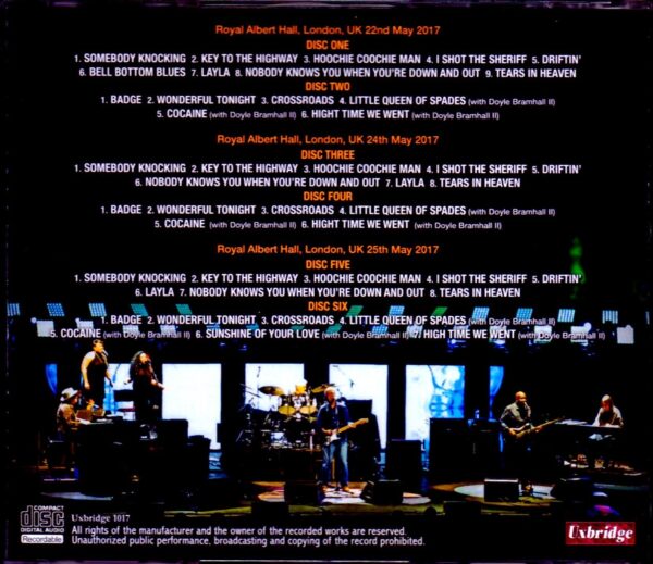 Eric Clapton/London,UK 2017 3 Days ALD & AUD Matrix Ver. - Image 2