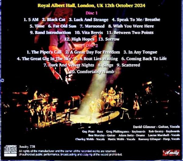 David Gilmour/London,UK 10.12.2024 Complete - Image 2