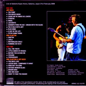 Eric Clapton, Jeff Beck Eric Clapton Jeff Beck/Saitama, Japan 2.21.2009