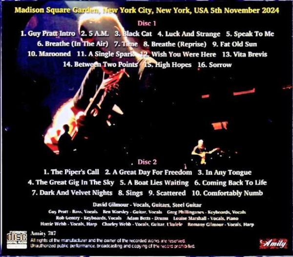 David Gilmour/NY,USA 11.5.2024 Complete - Image 2