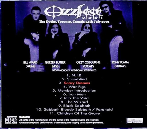 Black Sabbath Black Sabbath/Canada 2001 - Image 2