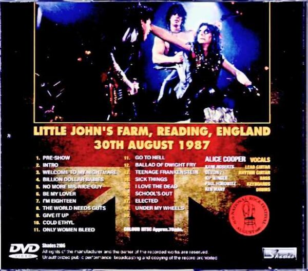 Alice Cooper/England,UK 1987 Complete - Image 2