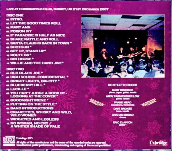 Gary Brooker Eric Clapton Gary Brooker Eric Clapton/England,UK 2007 Complete DAT Master - Image 2