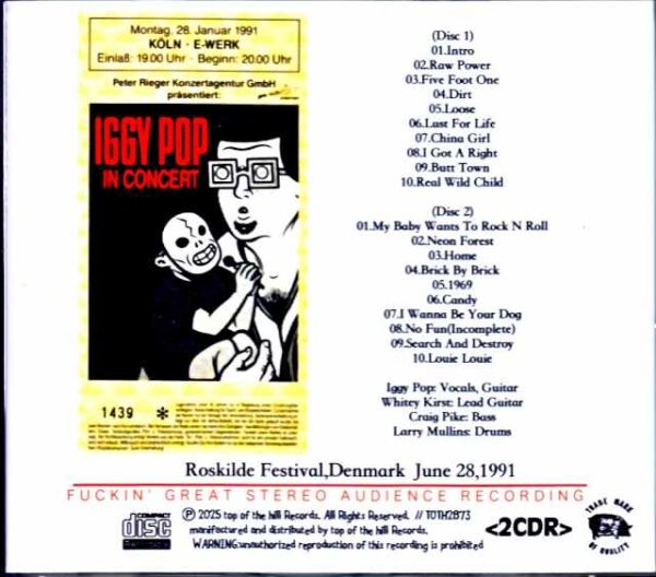 Iggy Pop/Germany 1991 - Image 2