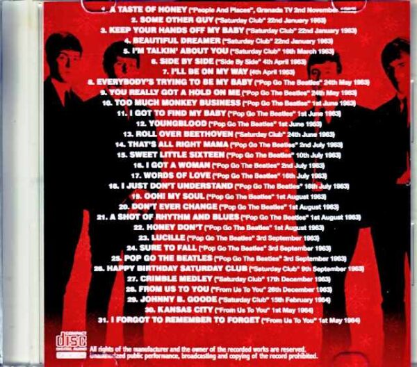 Beatles/Vintage BBC Tapes 1962-1964 - Image 2