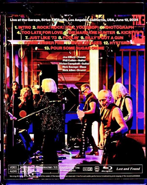 Def Leppard/CA,USA 2024 Complete Blu-Ray Version - Image 2