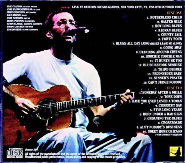 Eric Clapton/NY,USA 10.8.1994 DAT Master Edition - Image 2