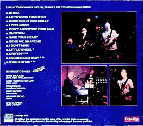 Gary Brooker Eric Clapton Gary Brooker Eric Clapton/England,UK 2006 Complete DAT Master - Image 2
