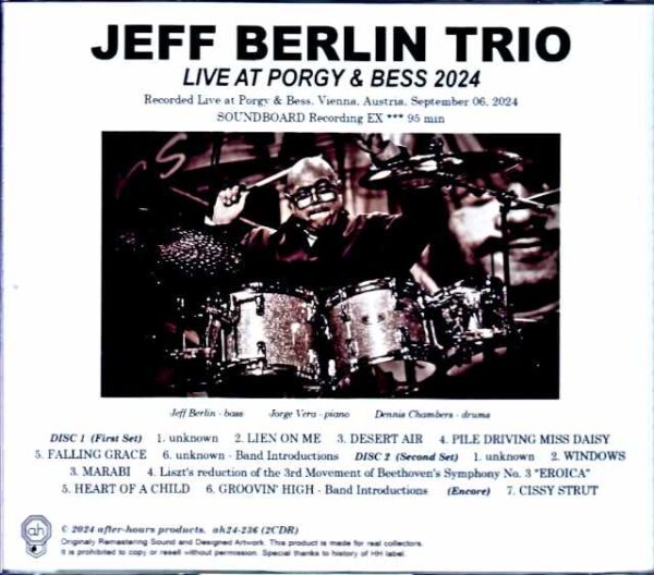 Jeff Berlin Trio Jeff Berlin/Austria 2024 Complete - Image 2