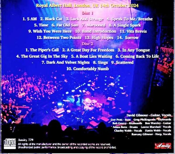 David Gilmour/London,UK 10.14.2024 Complete - Image 2