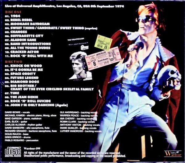 David Bowie/CA,USA 9.8.1974 - Image 2