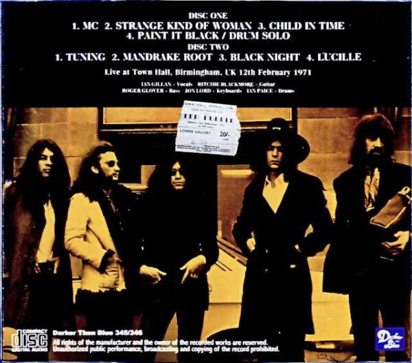 Deep Purple/England,UK 02.12.1971 Complete Upgrade - Image 2