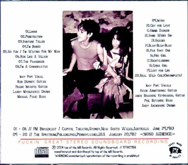 Iggy Pop/Australia 1983 & more - Image 2